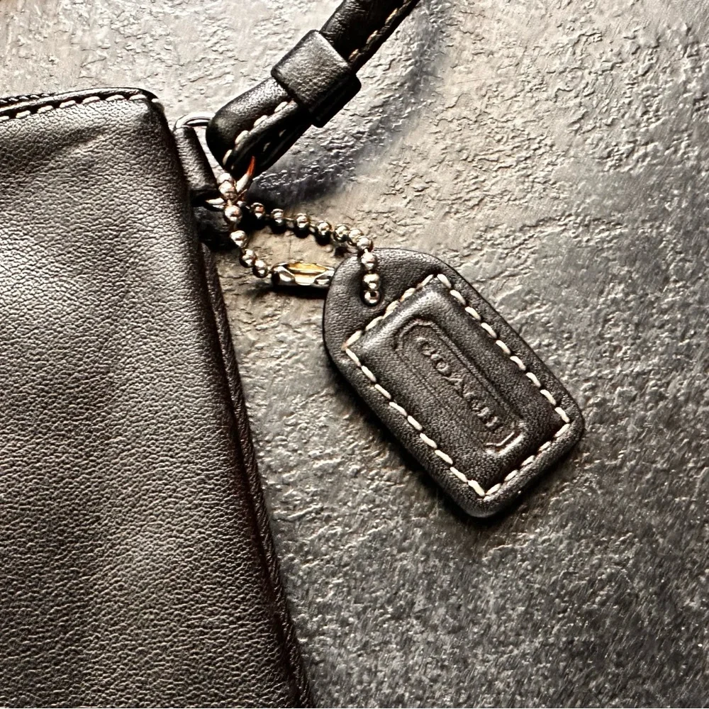 Coach Black Leather Wristlet - Picture 3 of 7